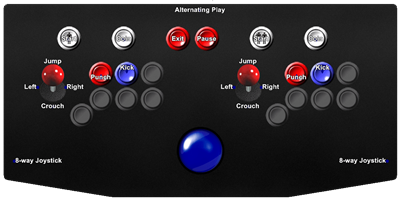 Trojan - Arcade - Controls Information Image