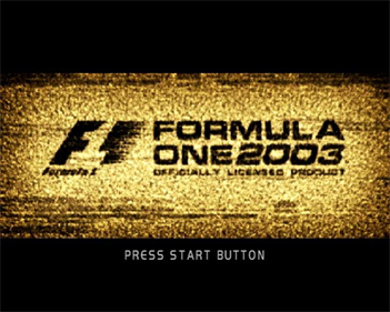 Formula One 2003 - Screenshot - Game Title Image