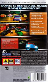 Need for Speed: Underground Rivals - Box - Back Image
