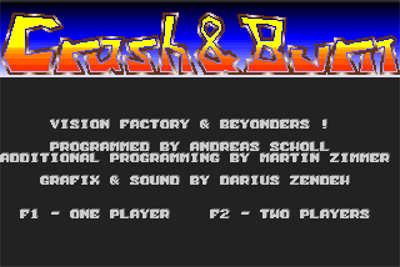Crash & Burn - Screenshot - Game Title Image