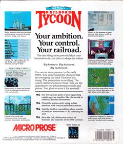 Sid Meier's Railroad Tycoon - Box - Back Image