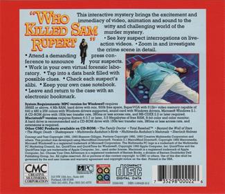 Who Killed Sam Rupert: Virtual Murder 1 - Box - Back Image