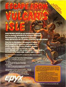 Escape from Vulcan's Isle - Advertisement Flyer - Front Image