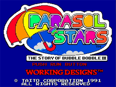 Parasol Stars: The Story of Bubble Bobble III - Screenshot - Game Title