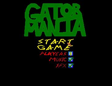 Gator Mania - Screenshot - Game Title Image