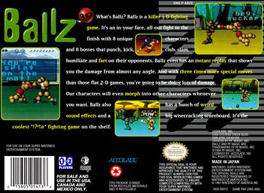 Ballz 3D: Fighting at Its Ballziest - Box - Back Image