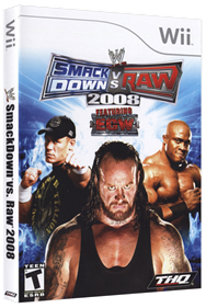 WWE SmackDown vs. Raw 2008 - Box - 3D Image