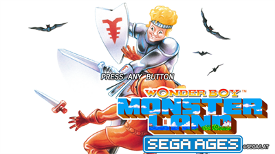 SEGA AGES Wonder Boy: Monster Land - Screenshot - Game Title Image