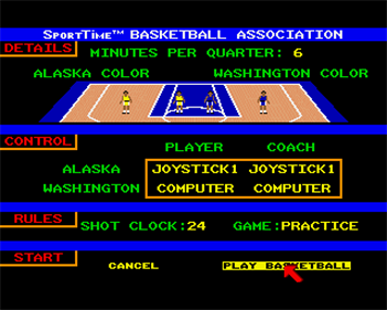Omni-Play Basketball - Screenshot - Game Select Image