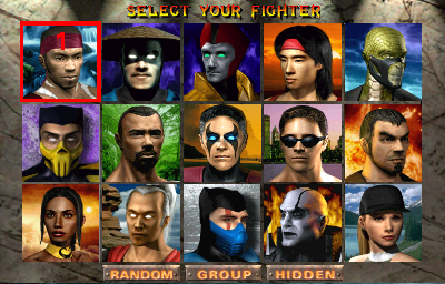 Mortal Kombat 4 - Screenshot - Game Select Image