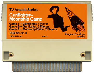 TV Arcade Series: Gunfighter + Moonship Battle - Cart - Front Image