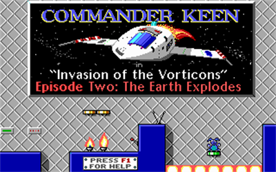 Commander Keen 2: The Earth Explodes - Screenshot - Game Title Image