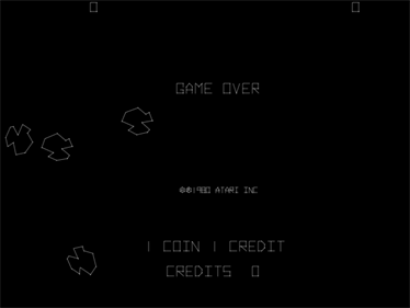 Asteroids Deluxe - Screenshot - Game Over Image