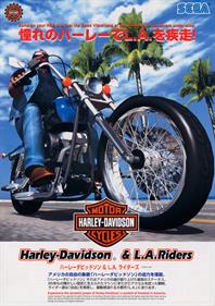 Harley-Davidson & L.A. Riders - Advertisement Flyer - Front Image