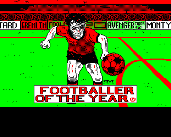 Footballer of the Year - Screenshot - Game Title Image