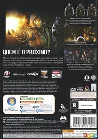 Mortal Kombat X - Box - Back Image