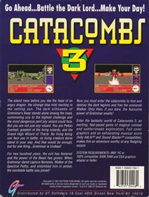 Catacomb 3-D - Box - Back Image