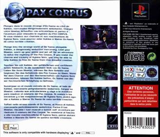 Pax Corpus - Box - Back Image