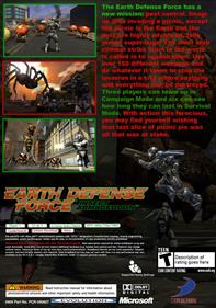 Earth Defense Force: Insect Armageddon - Box - Back Image