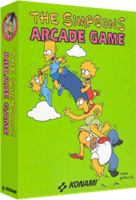 The Simpsons Arcade Game - Box - 3D Image