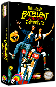 Bill & Ted's Excellent Video Game Adventure - Box - 3D Image