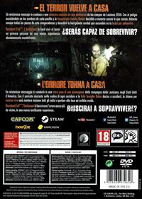 Resident Evil 7 Biohazard - Box - Back Image