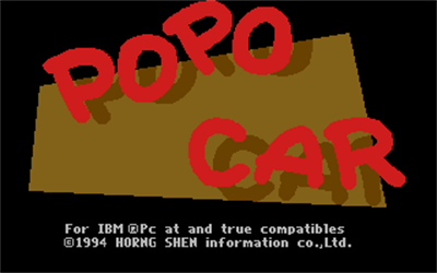 Popo Car - Screenshot - Game Title Image