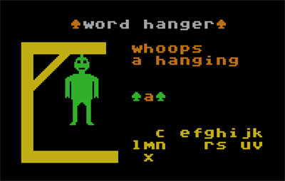 Word Hanger - Screenshot - Game Over Image