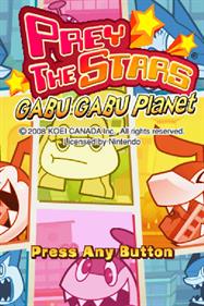 Prey the Stars - Screenshot - Game Title Image