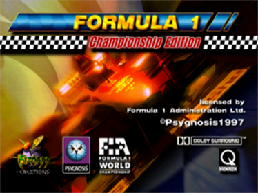 Formula 1: Championship Edition - Screenshot - Game Title Image