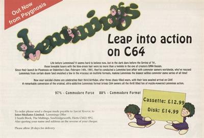 Lemmings - Advertisement Flyer - Front Image