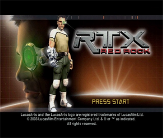 RTX Red Rock - Screenshot - Game Title Image
