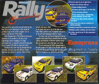 Network Q RAC Rally Championship - Box - Back Image