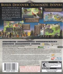 Sid Meier's Civilization Revolution - Box - Back Image