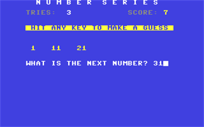 Number Series - Screenshot - Gameplay Image