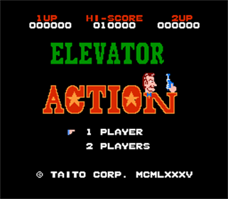 Elevator Action - Screenshot - Game Title Image