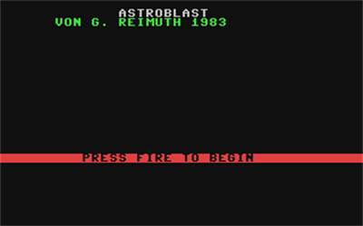 Astroblaster - Screenshot - Game Title Image