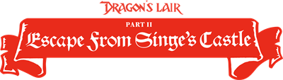 Dragon's Lair Part II: Escape from Singe's Castle - Clear Logo Image