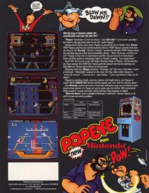 Popeye (Nintendo) - Advertisement Flyer - Back Image
