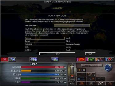 The 3rd Millennium - Screenshot - Game Select Image