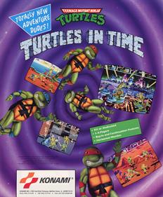 Teenage Mutant Ninja Turtles: Turtles in Time - Advertisement Flyer - Front Image