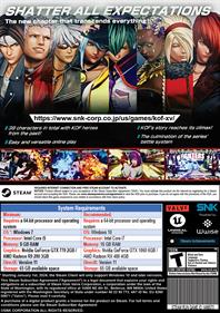 The King of Fighters XV - Fanart - Box - Back Image