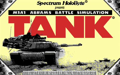 Tank: The M1A1 Abrams Battle Tank Simulation - Screenshot - Game Title Image