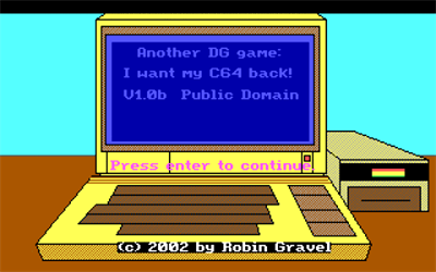Another DG game: I want my C64 back - Screenshot - Game Title Image