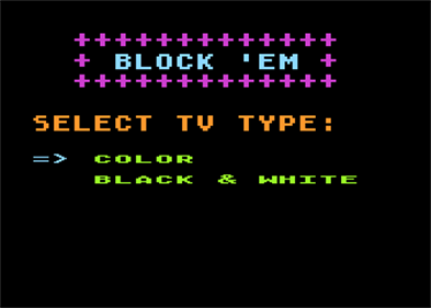 Block'em - Screenshot - Game Select