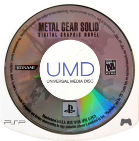 Metal Gear Solid: Digital Graphic Novel - Disc Image