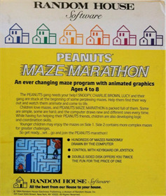 Peanuts Maze Marathon - Box - Back Image