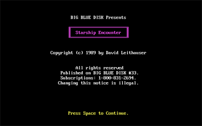 Starship Encounter - Screenshot - Game Title Image