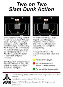 Double Dunk - Box - Back - Reconstructed