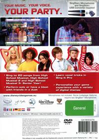 Disney Sing It: High School Musical 3: Senior Year - Box - Back Image